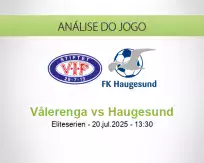 Prognóstico Vålerenga Haugesund (20 julho 2025)
