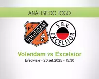 Prognóstico Volendam Excelsior (20 setembro 2025)