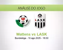 Prognóstico Wattens LASK (10 agosto 2025)