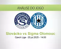 Prognóstico Slovácko Sigma Olomouc (20 julho 2025)