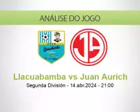 Prognóstico Llacuabamba Juan Aurich (14 abril 2024)