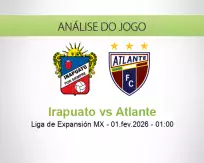 Prognóstico Irapuato Atlante (01 fevereiro 2026)
