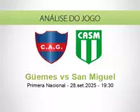 Prognóstico Güemes San Miguel (28 setembro 2025)