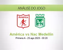 Prognóstico América Nac Medellín (25 agosto 2025)