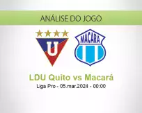 Prognóstico LDU Quito Macará (05 março 2024)