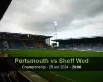 Prognóstico Portsmouth Sheff Wed (25 outubro 2024)