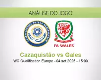 Prognóstico Cazaquistão Gales (04 setembro 2025)