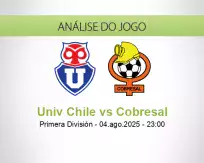 Prognóstico Univ Chile Cobresal (04 agosto 2025)