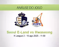 Prognóstico Seoul E-Land Hwaseong (10 agosto 2025)