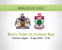 Prognóstico Barry Town Colwyn Bay (16 agosto 2025)