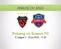 Prognóstico Pohang Suwon FC (22 julho 2025)
