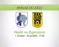 Prognóstico Hødd Egersund (30 julho 2025)