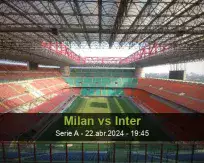 Prognóstico Milan Inter (22 abril 2024)
