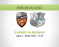 Prognóstico Lorient Amiens (08 fevereiro 2025)