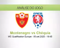 Prognóstico Montenegro Chéquia (05 setembro 2025)