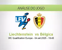 Prognóstico Liechtenstein Bélgica (04 setembro 2025)