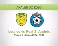 Prognóstico Leones Real S. Andrés (25 agosto 2025)