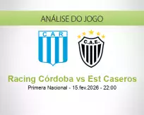 Racing Córdoba vs Est Caseros