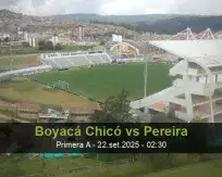 Prognóstico Boyacá Chicó Pereira (22 setembro 2025)