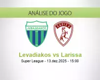 Prognóstico Levadiakos Larissa (13 dezembro 2025)