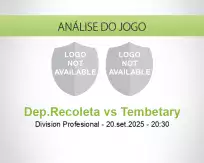 Prognóstico Dep.Recoleta Tembetary (20 setembro 2025)