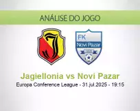 Prognóstico Jagiellonia Novi Pazar (31 julho 2025)