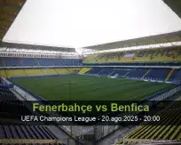 Prognóstico Fenerbahçe Benfica (20 agosto 2025)