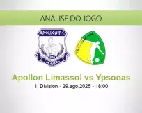 Prognóstico Apollon Limassol Ypsonas (29 agosto 2025)