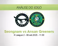 Prognóstico Seongnam Ansan Greeners (06 setembro 2025)
