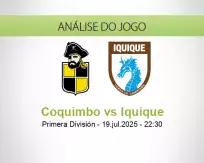 Prognóstico Coquimbo Iquique (19 julho 2025)