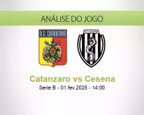 Prognóstico Catanzaro Cesena (01 fevereiro 2025)