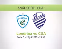 Prognóstico Londrina CSA (26 julho 2025)