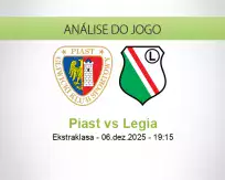 Prognóstico Piast Legia (06 dezembro 2025)
