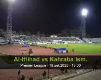 Prognóstico Al-Ittihad Kahraba Ism. (18 setembro 2025)