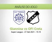 Prognóstico Giannina OFI Creta (27 Setembro 2021)