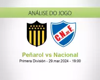 Prognóstico Peñarol Nacional (29 março 2024)