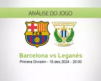 Prognóstico Barcelona Leganés (15 dezembro 2024)