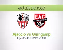 Prognóstico Ajaccio Guingamp (08 fevereiro 2025)