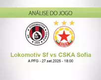 Prognóstico Lokomotiv Sf CSKA Sofia (27 setembro 2025)