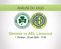 Prognóstico Omonia AEL Limassol (22 setembro 2025)