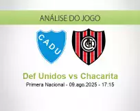 Prognóstico Def Unidos Chacarita (09 agosto 2025)