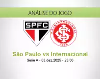 Prognóstico São Paulo Internacional (03 dezembro 2025)