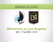 Prognóstico Minnesota Los Angeles (17 julho 2025)