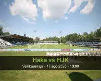 Prognóstico Haka HJK (17 agosto 2025)