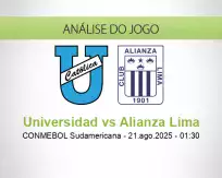 Prognóstico Universidad Alianza Lima (21 agosto 2025)