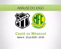Prognóstico Ceará Mirassol (23 julho 2025)