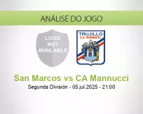 Prognóstico San Marcos CA Mannucci (05 julho 2025)