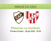 Prognóstico Platense Instituto (26 janeiro 2026)