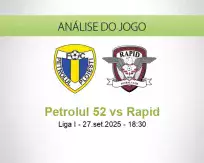 Prognóstico Petrolul 52 Rapid (27 setembro 2025)