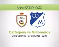 Prognóstico Cartagena Millonarios (27 agosto 2025)